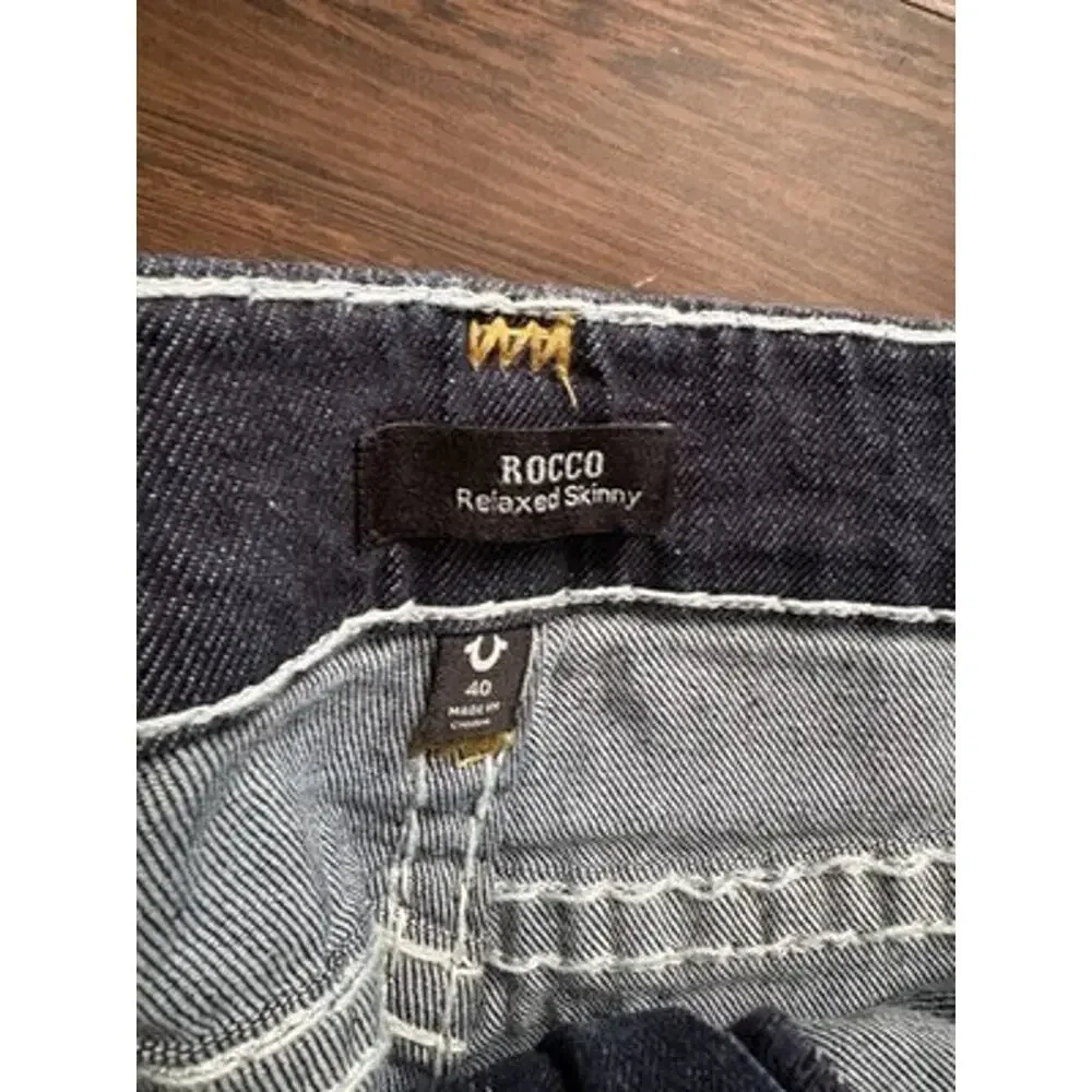NWT True Religion Rocco Super T 40 Columbia St Dark Wash